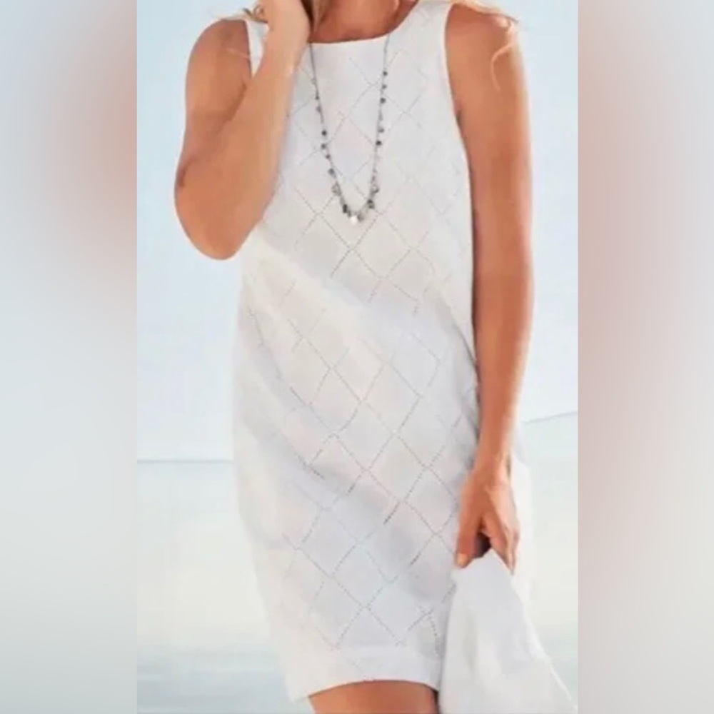🌺❤️Host Pick❤️🌺!! NWT. Tommy Bahama White Villa View Cotton Eyelet Dress
